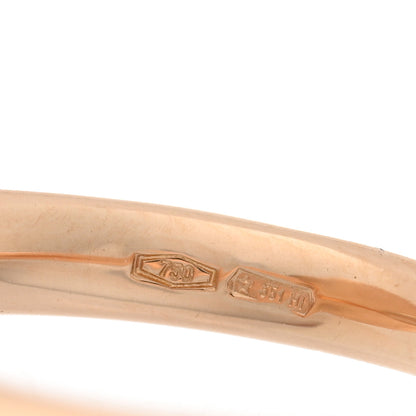Pomellato 18K Rose Gold Black Diamond Round Sabbia Ring 51 5.75 5 of 5