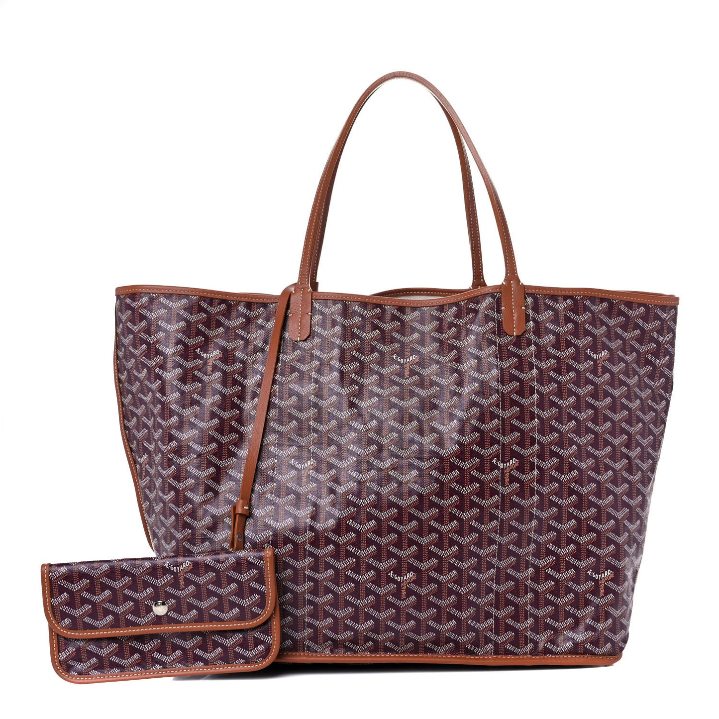 Goyardine Reversible Pertuis GM Burgundy