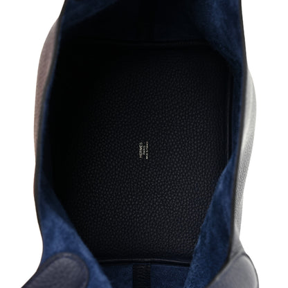 Hermes Taurillon Clemence Picotin Lock 22 MM Bleu Nuit 7 of 18