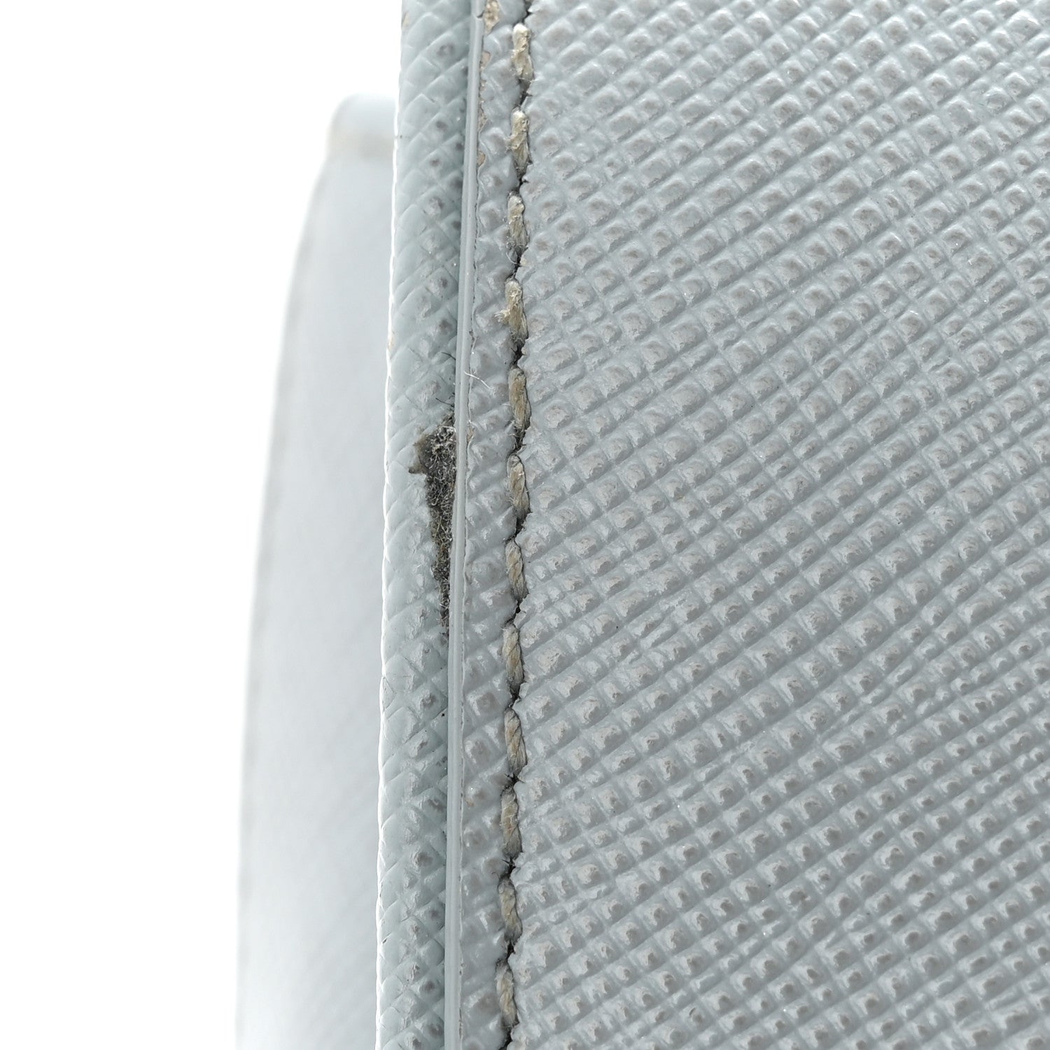 Prada Saffiano Lux Sound Top Handle Light Blue 12 of 17