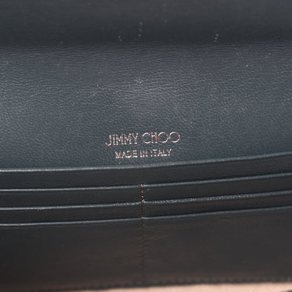 Jimmy Choo Patent Lizard Embossed Chain Clutch Green 5 of 10