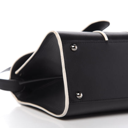 Delvaux Calfskin Illusion Piped Mini Brillant Satchel Black 6 of 12