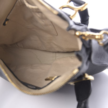 Chloe Calfskin Studded Medium Marcie Satchel Black 5 of 12