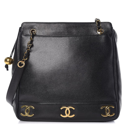 Chanel Caviar CC Shoulder Bag Black 1 of 10