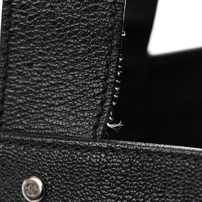 Chanel Goatskin Perforated Large CC Tote Black 13 of 16