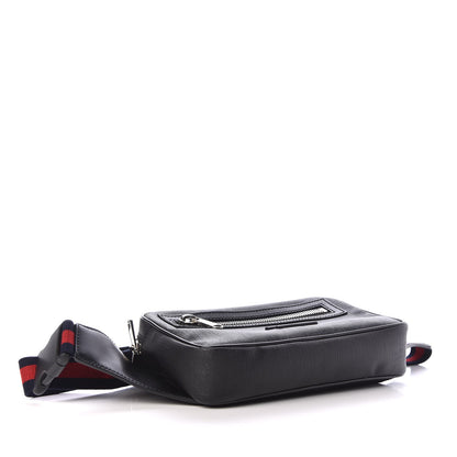 Gucci Soft GG Supreme Monogram Web Belt Bag Black Grey 4 of 7
