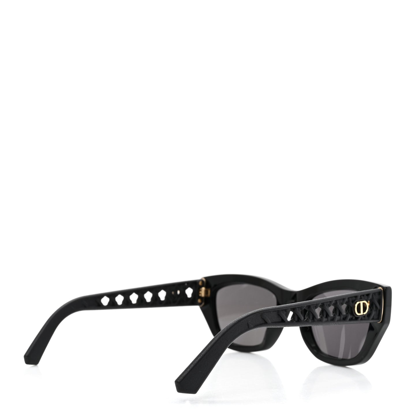 Acetate Nylon Cannage Square VeryDior S2I Sunglasses Black