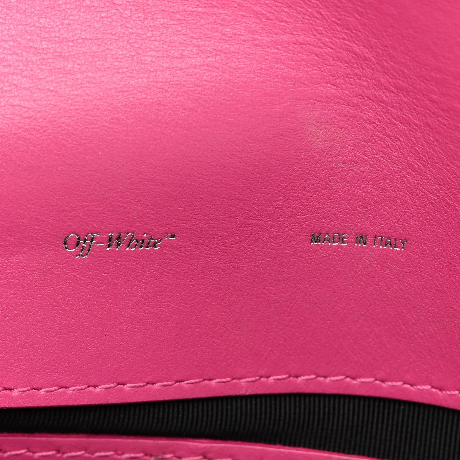 Off-White Nylon Mini Binder Clip Bag Fuchsia Red 6 of 17