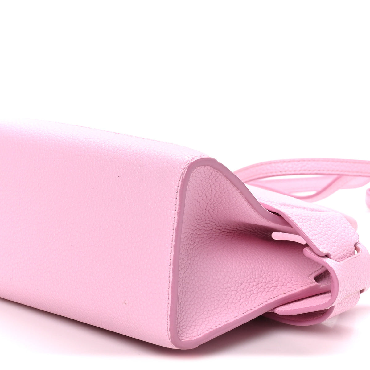 Grained Calfskin Nano Horizon Satchel Bright Pink