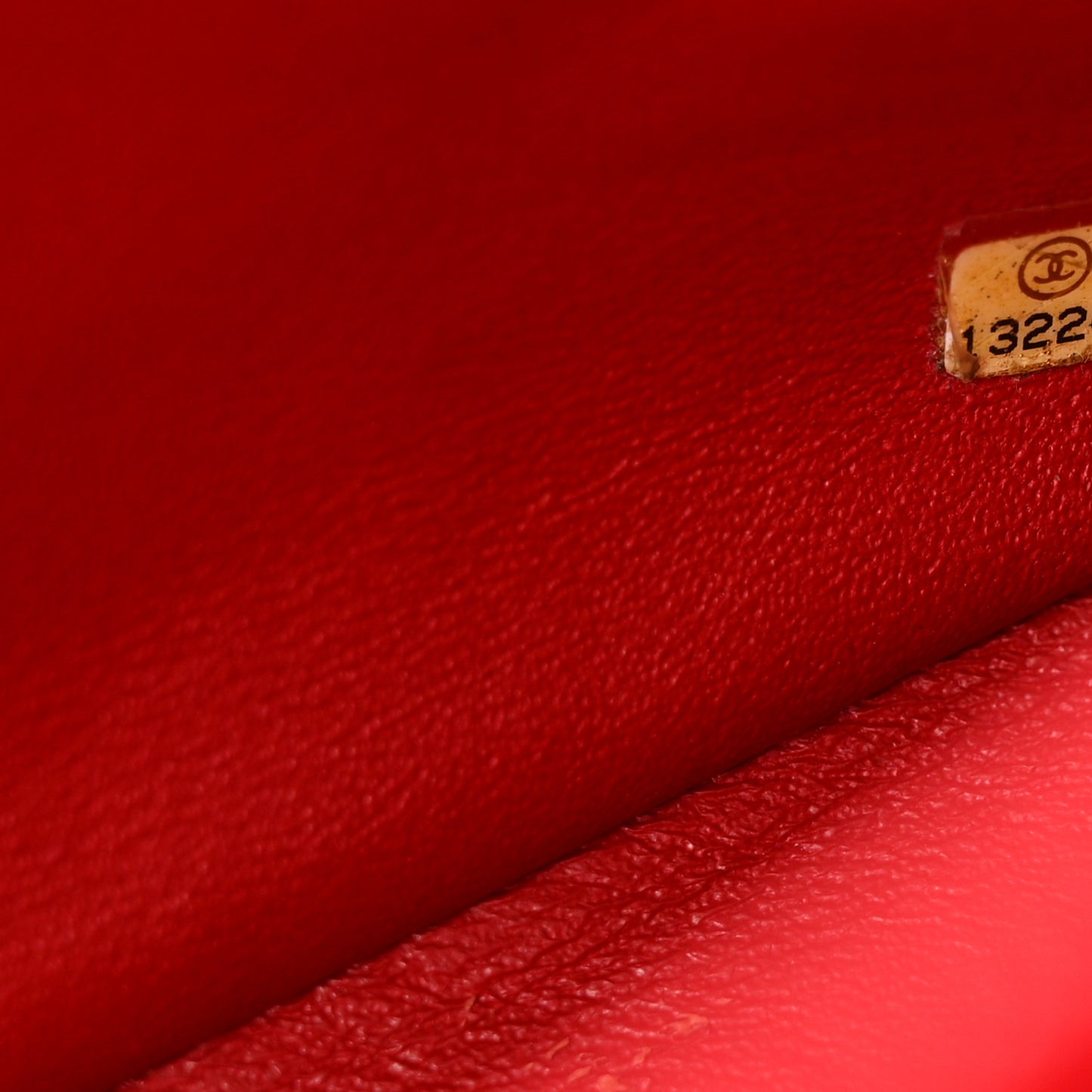 Patent Quilted Jumbo Single Flap Red