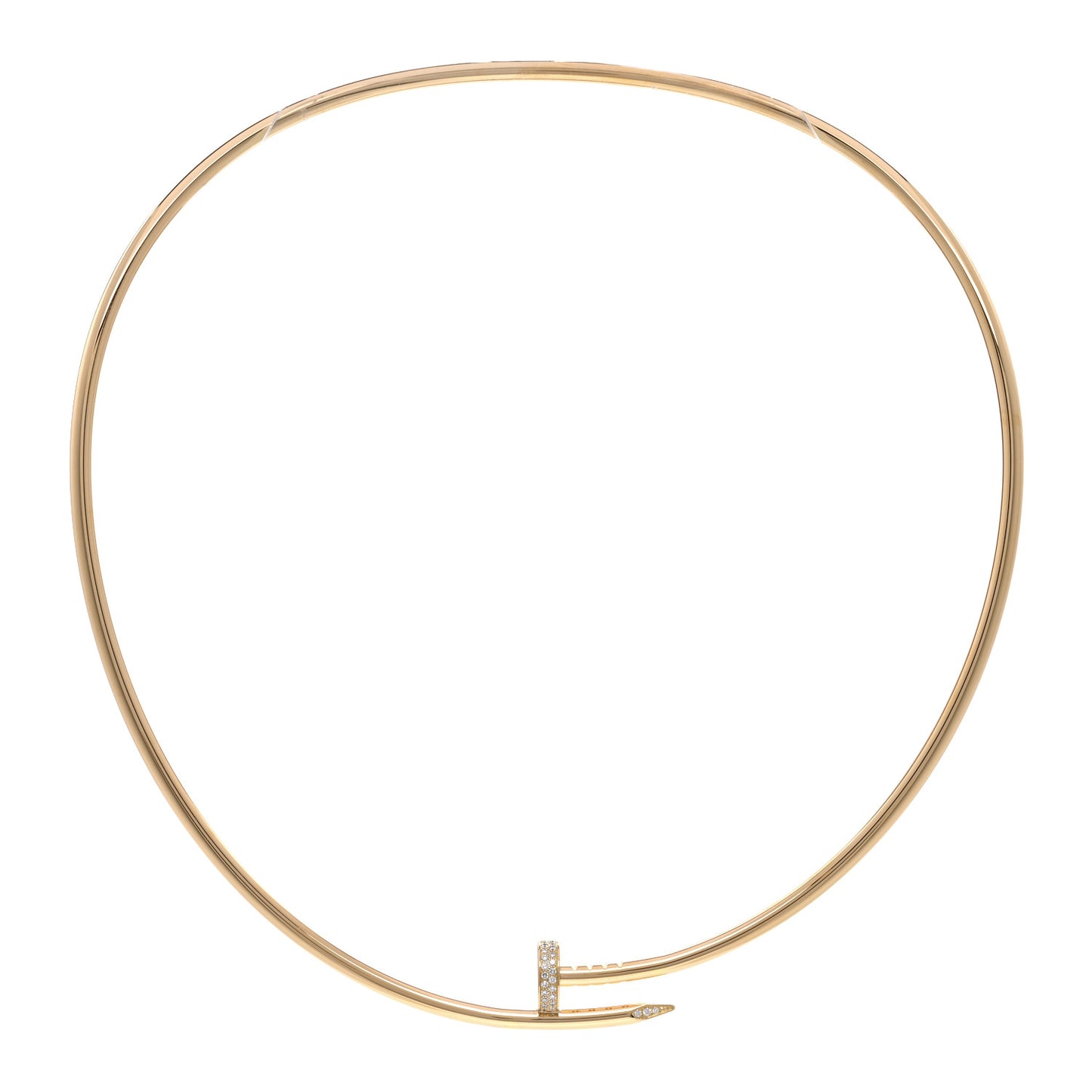 18K Yellow Gold Diamond Juste Un Clou Necklace
