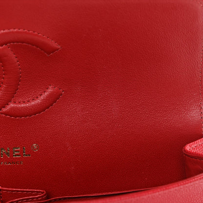 Chanel Caviar Quilted Medium Double Flap Red 13 of 16