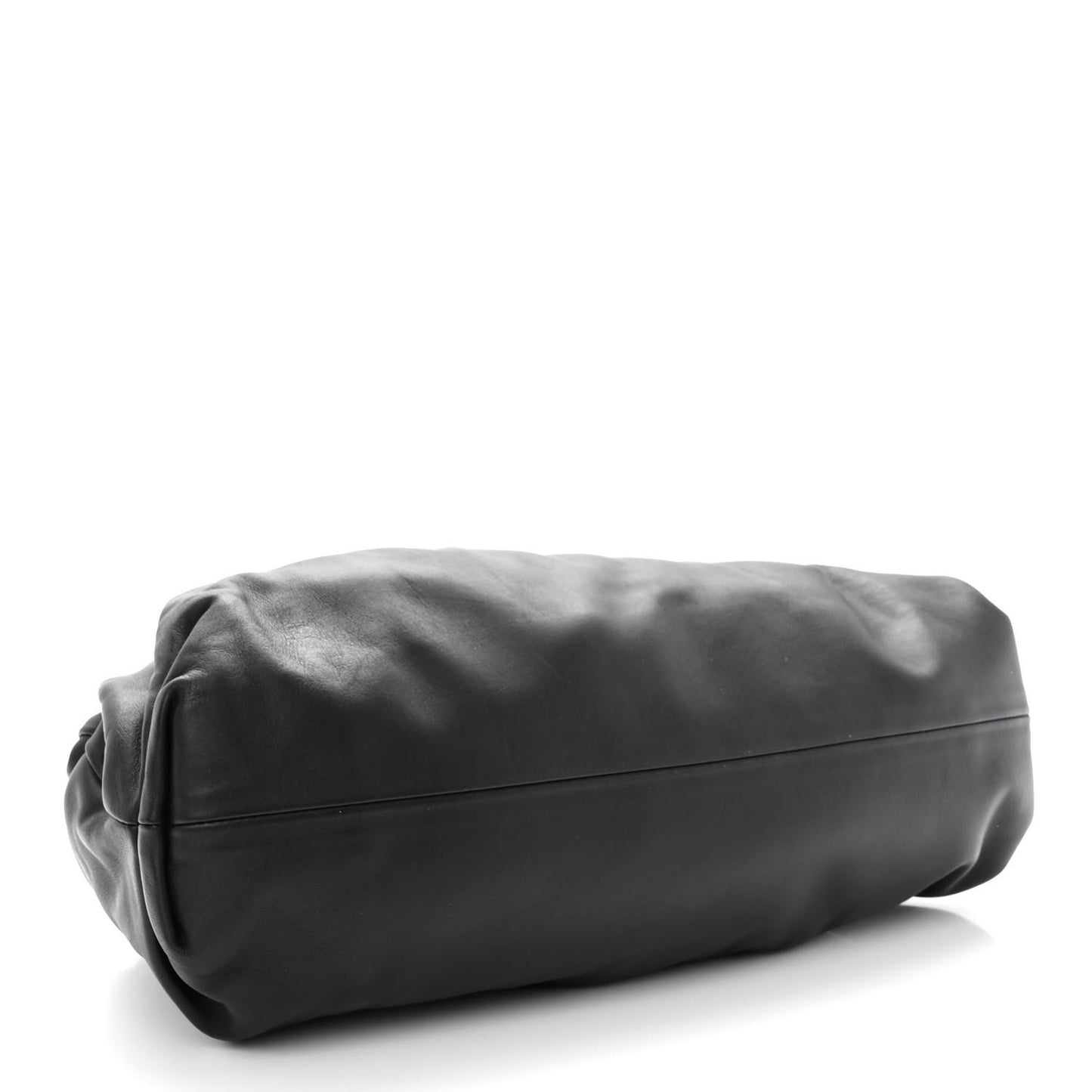 Smooth Butter Calf The Pouch Oversized Clutch Black