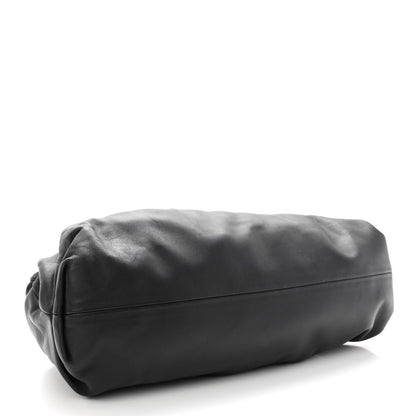 Bottega Veneta Smooth Butter Calf The Pouch Oversized Clutch Black 4 of 9