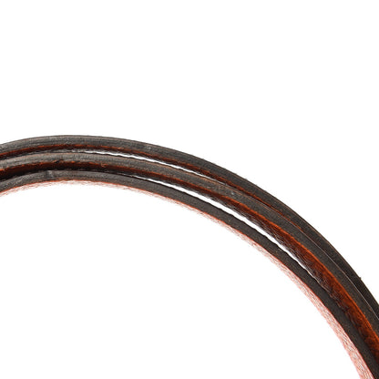 Hermes Box Togo Strie 32mm H Belt 95 Chocolate Orange 3 of 7