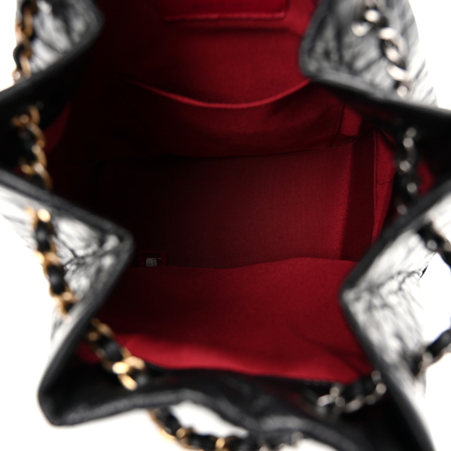 Chanel Aged Calfskin Quilted Small Gabrielle Backpack Black 5 of 11