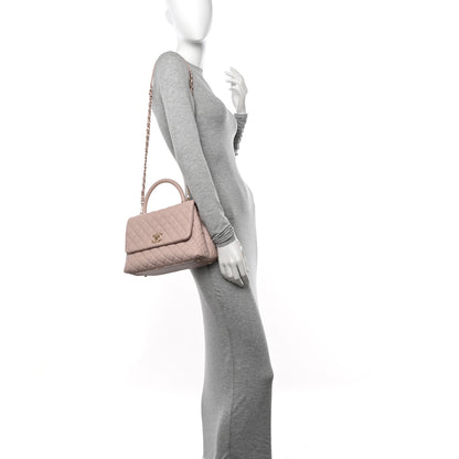 Chanel Caviar Quilted Small Coco Handle Flap Lilas Lilac 2 of 12