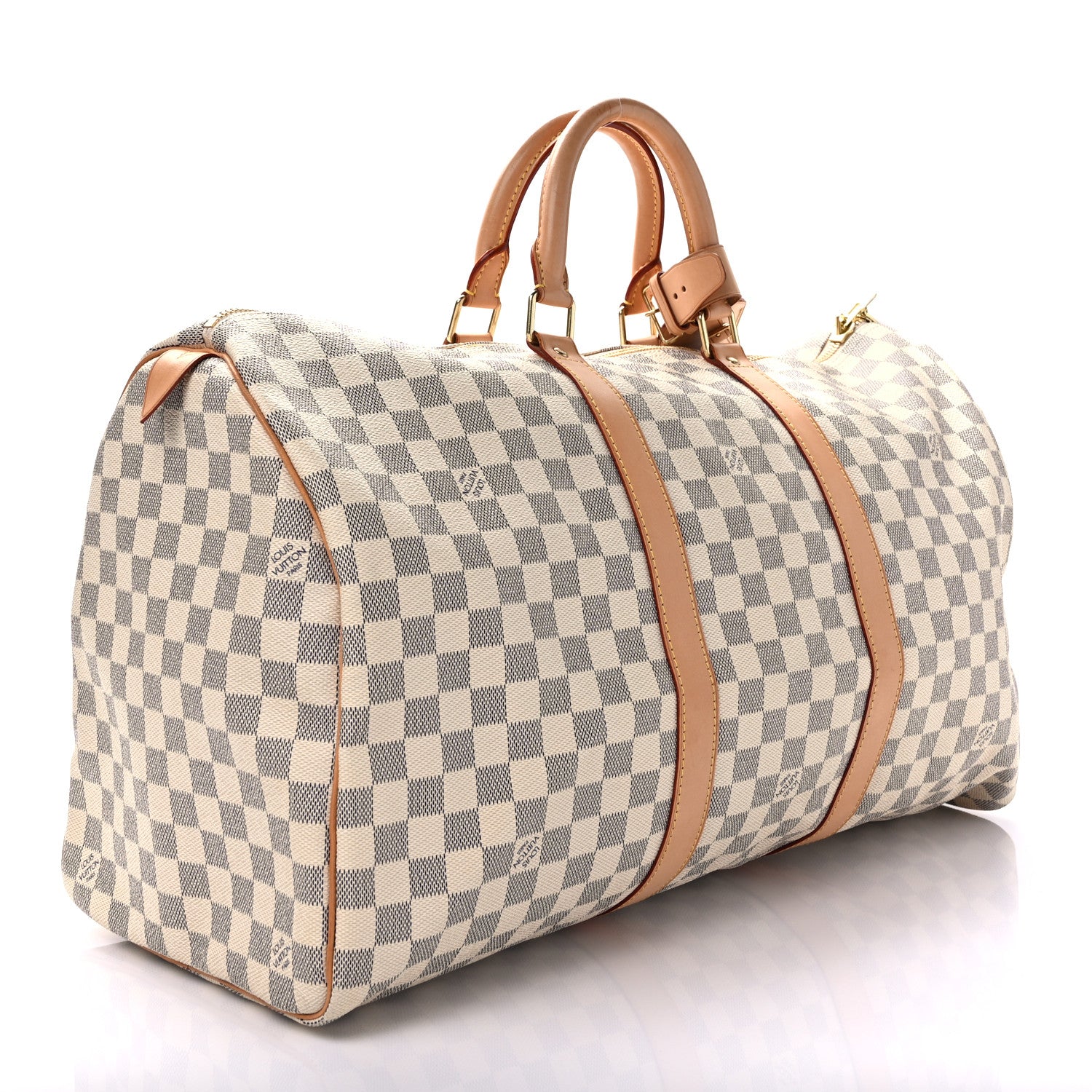 Louis Vuitton Damier Azur Keepall 50 3 of 12