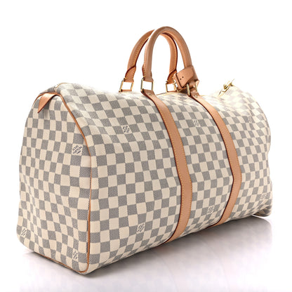Louis Vuitton Damier Azur Keepall 50 3 of 12