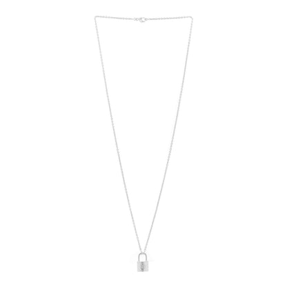 Louis Vuitton Sterling Silver Lockit Necklace 3 of 5