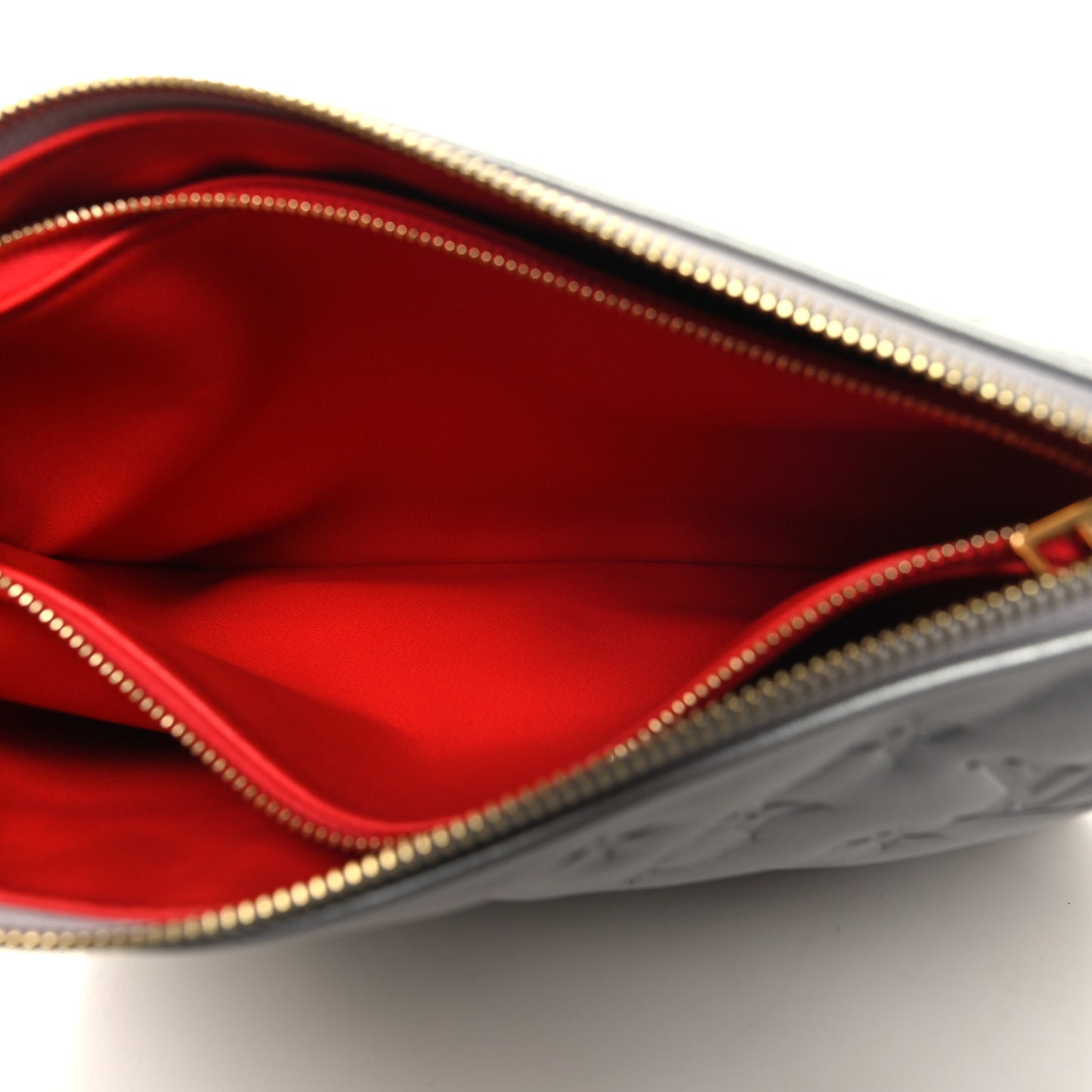 Lambskin Embossed Monogram Coussin PM Silver