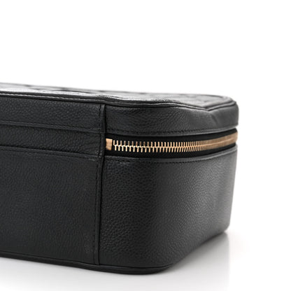 Chanel Caviar Quilted Large CC Filigree Vanity Case Black 12 of 14