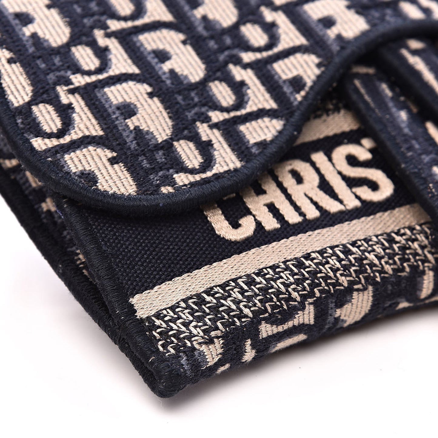 Oblique Slim Saddle Pouch Blue