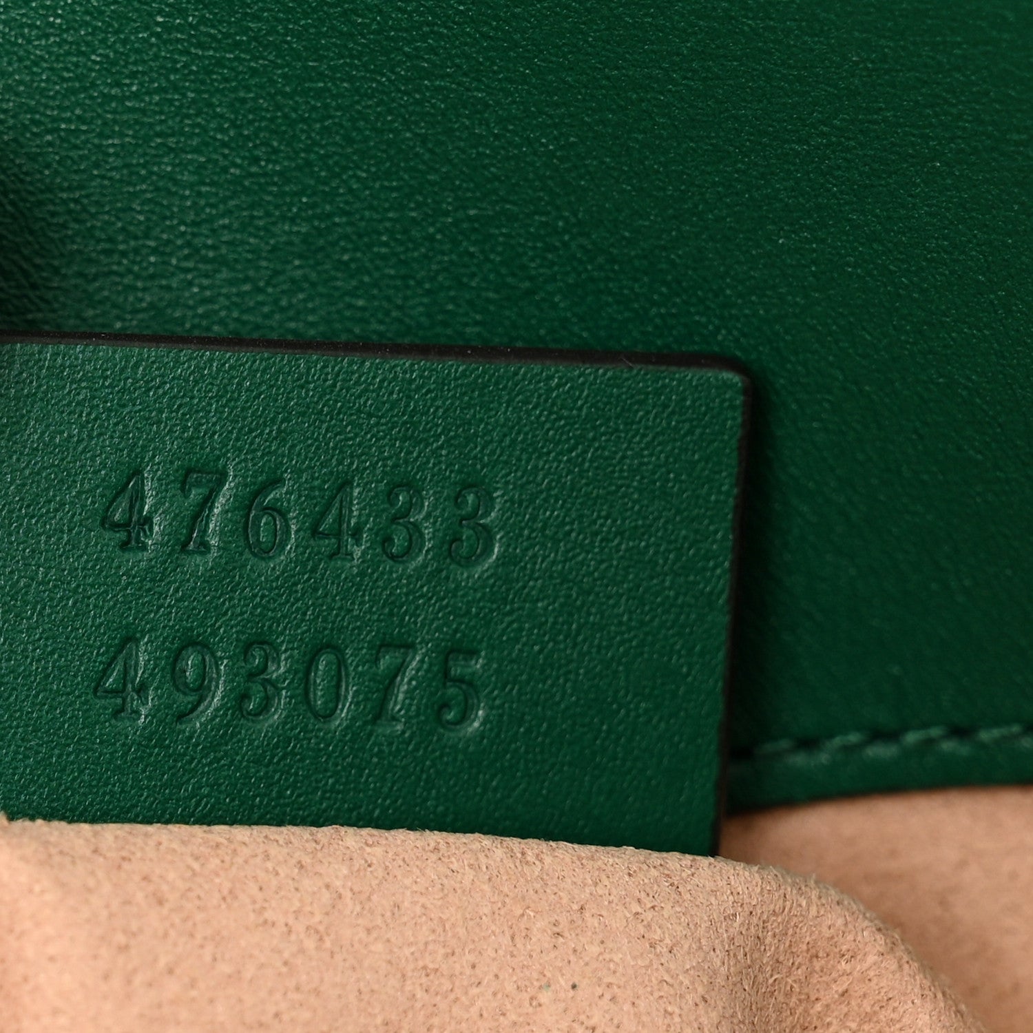 Gucci Calfskin Matelasse Super Mini GG Marmont Shoulder Bag Emerald Green 7 of 11