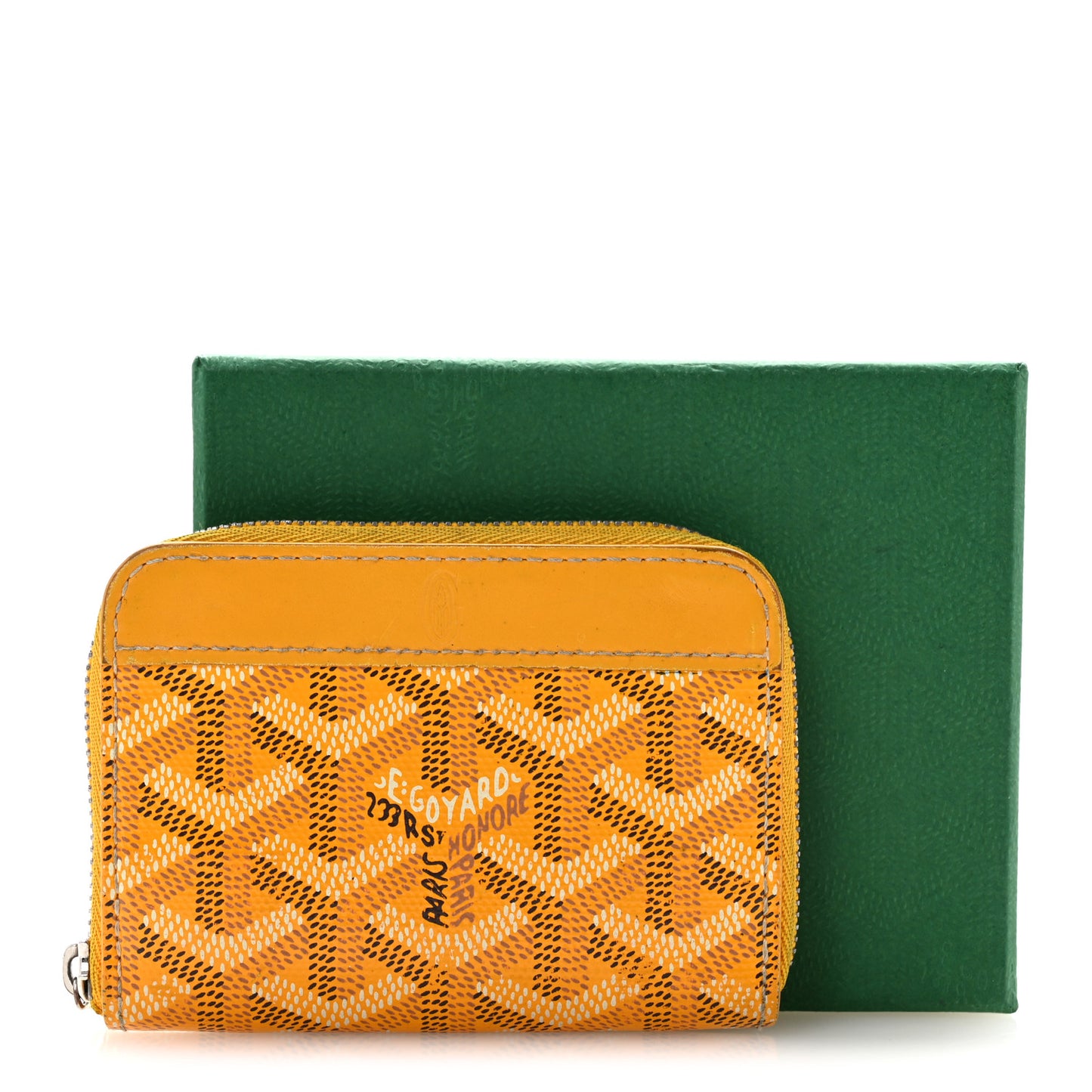 Goyardine Matignon PM Wallet Yellow