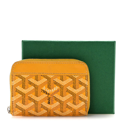 Goyard Goyardine Matignon PM Wallet Yellow 12 of 12