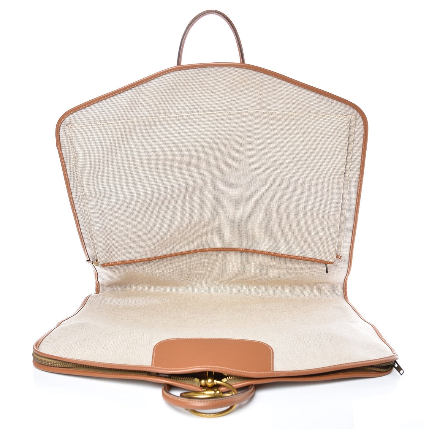 Toile Vache Calfskin Garment Bag Natural
