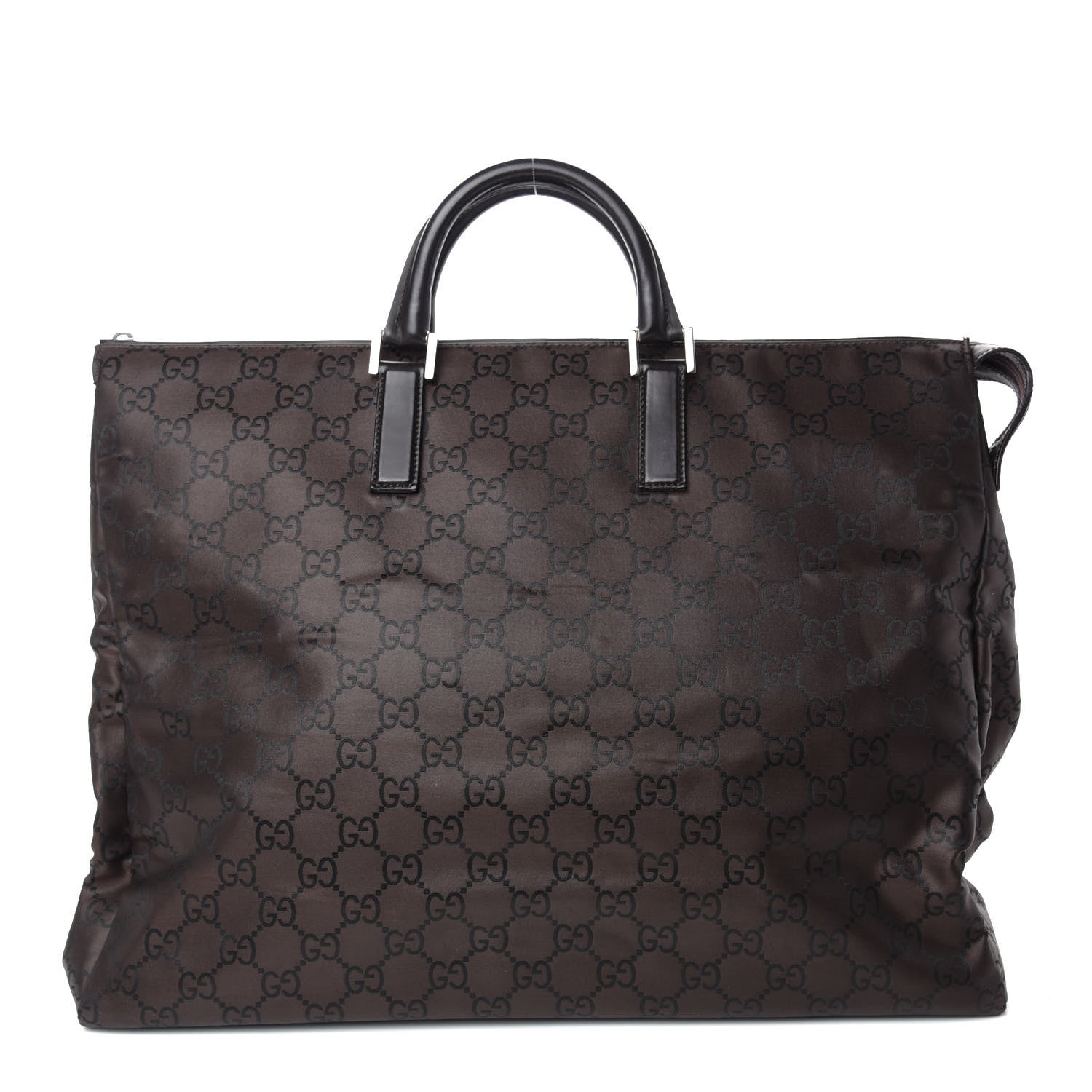 Gucci Nylon Monogram Travel Bag Dark Brown 1 of 10