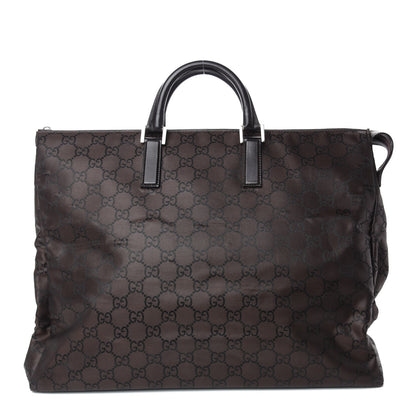 Gucci Nylon Monogram Travel Bag Dark Brown 1 of 10