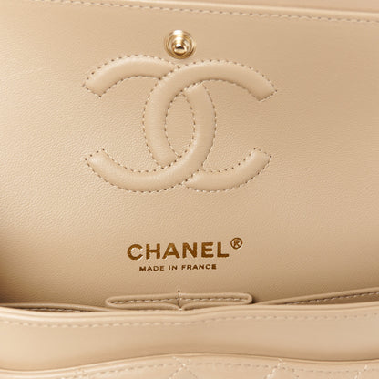 Chanel Lambskin Quilted Small Double Flap Beige 6 of 12
