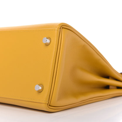 Hermes Evercolor Kelly Retourne 28 Jaune Ambre 7 of 13
