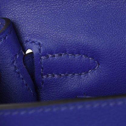 Hermes Swift Kelly Pochette Clutch Bleu Electrique 22 of 26