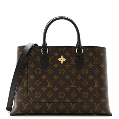 Louis Vuitton Monogram Flower Tote Black 1 of 11