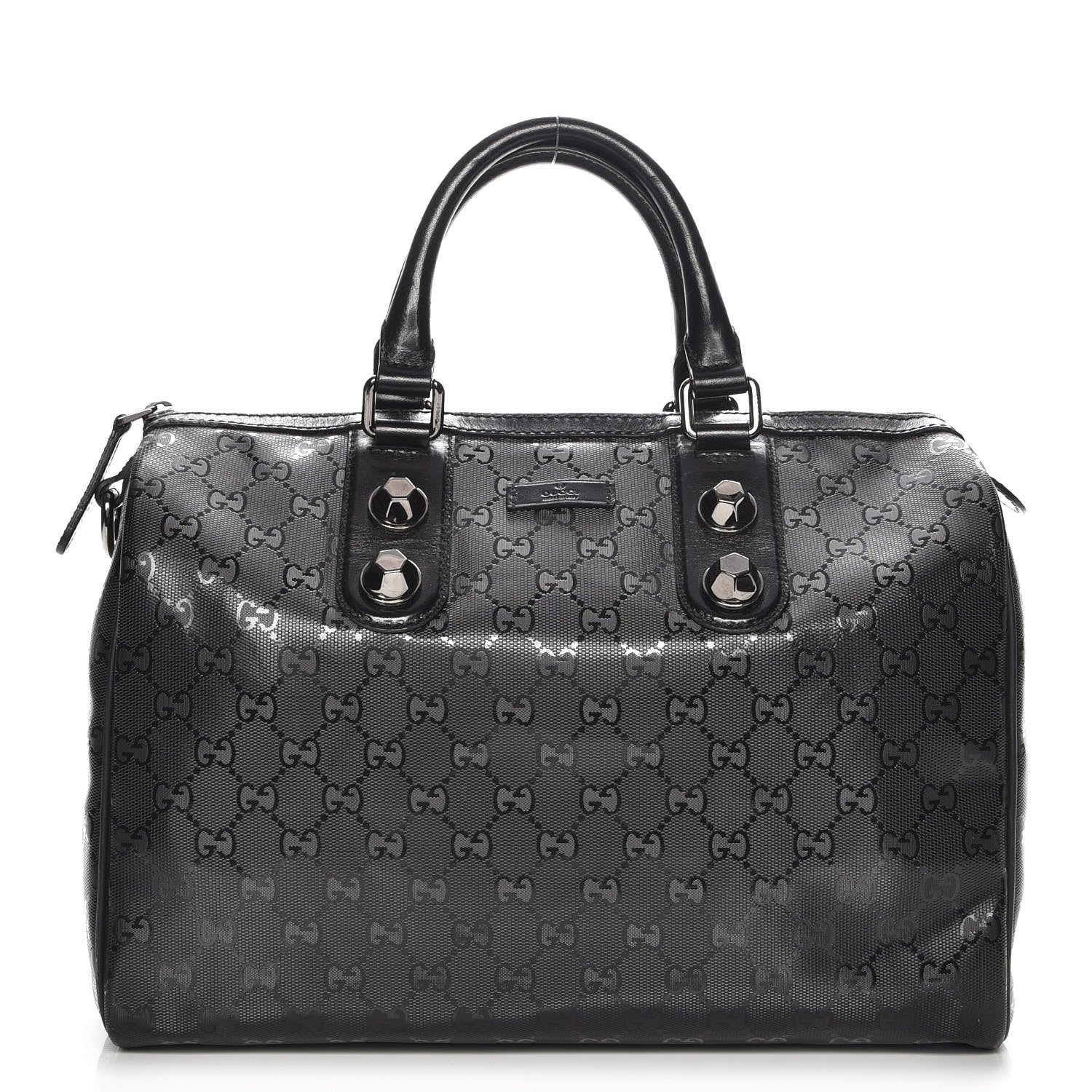 Gucci Imprime Monogram Medium Joy Stud Boston Black 1 of 9