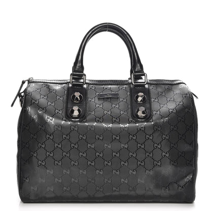 Gucci Imprime Monogram Medium Joy Stud Boston Black 1 of 9
