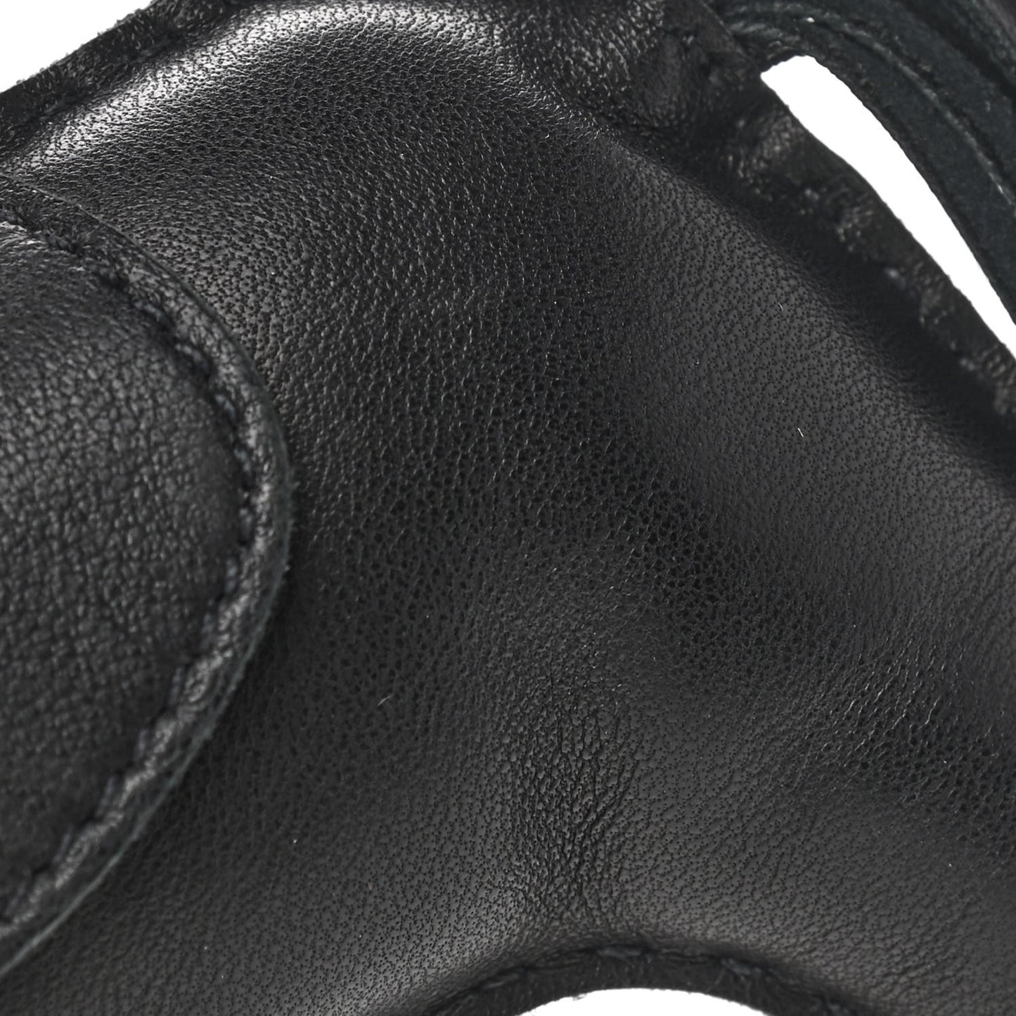 Milo Lambskin Grigri Rodeo Horse Bag Charm GM So Black