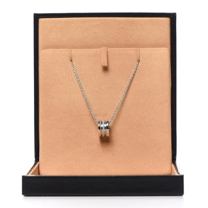 Bulgari 18K White Gold Diamond B.Zero1 Pave Pendant Necklace 5 of 5