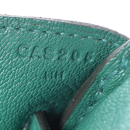 Hermes Taurillon Clemence Birkin 35 Vert Vertigo 9 of 35
