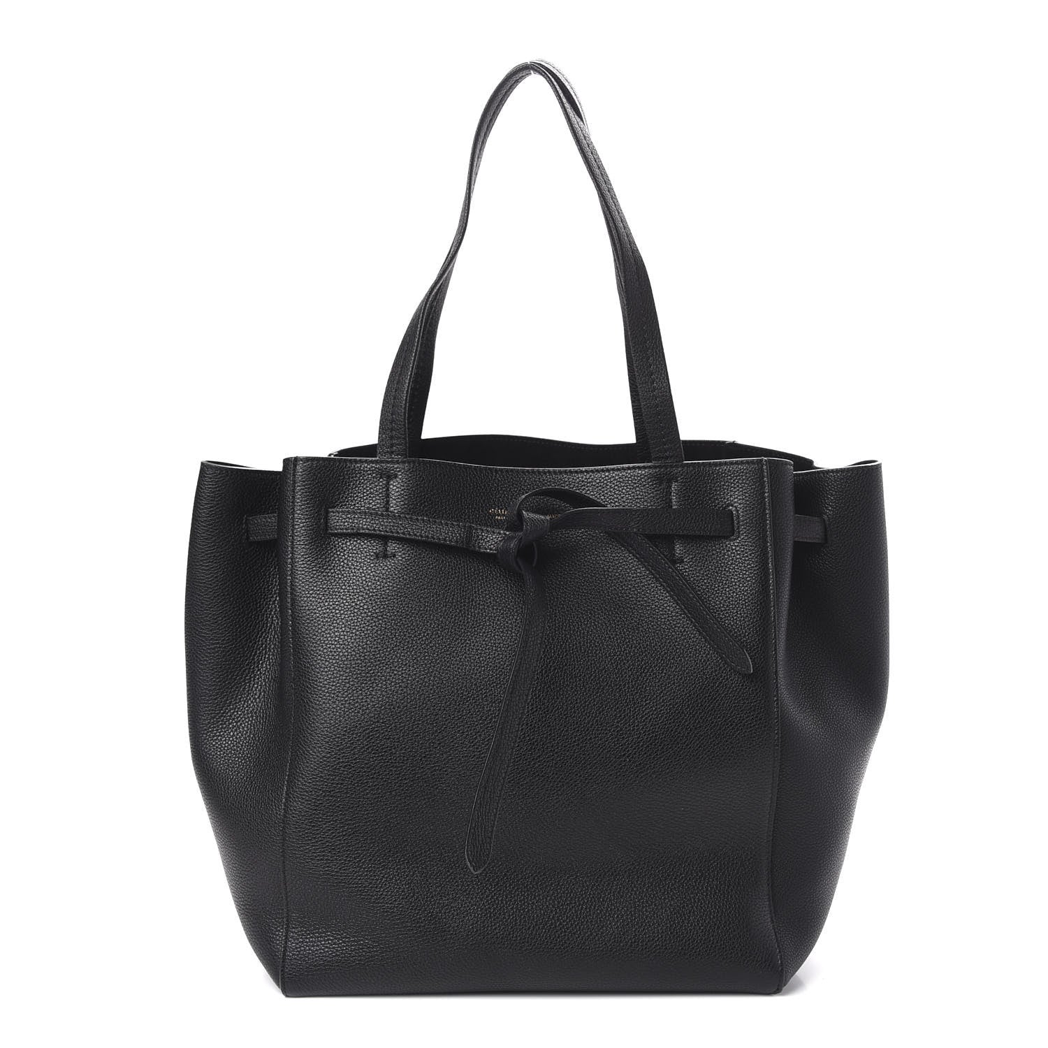 Celine Soft Grained Calfskin Small Belt Cabas Phantom Black 1 of 9