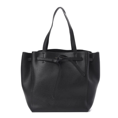 Celine Soft Grained Calfskin Small Belt Cabas Phantom Black 1 of 9