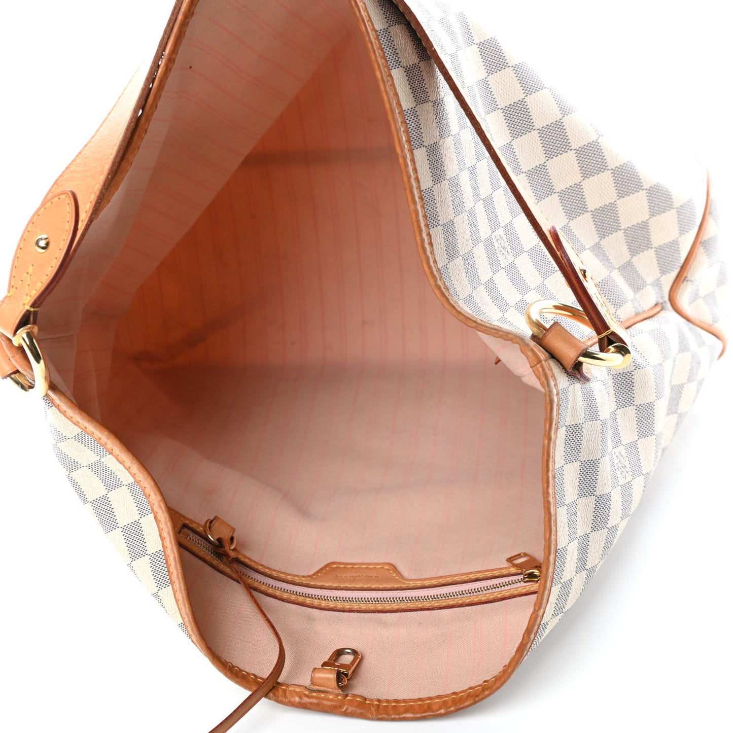 Damier Azur Delightful MM Rose Ballerine