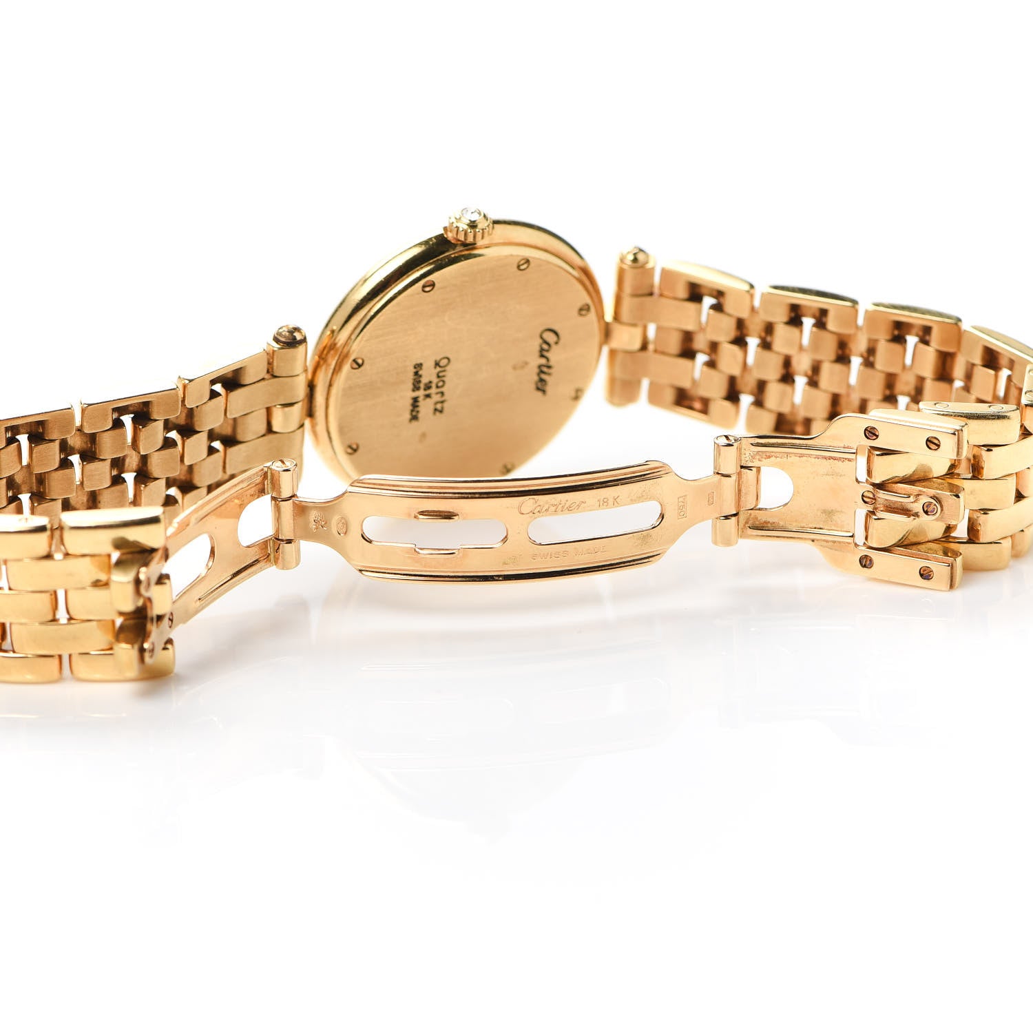 Cartier 18K Yellow Gold Diamond 29mm Panthere Vendome Quartz Watch 5 of 5