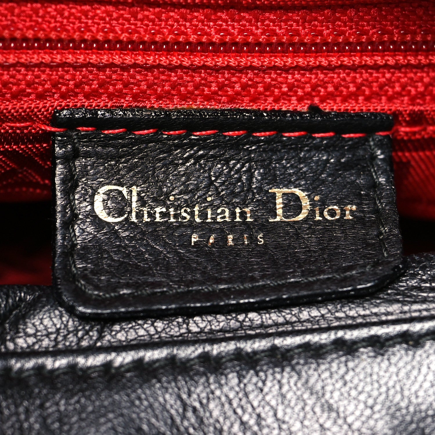 Christian Dior Lambskin Cannage Large Lady Dior Black 6 of 12