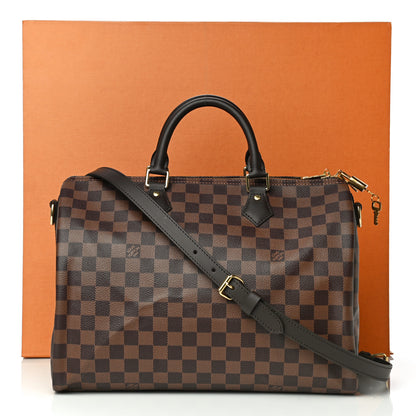 Louis Vuitton Damier Ebene Speedy Bandouliere 35 13 of 13