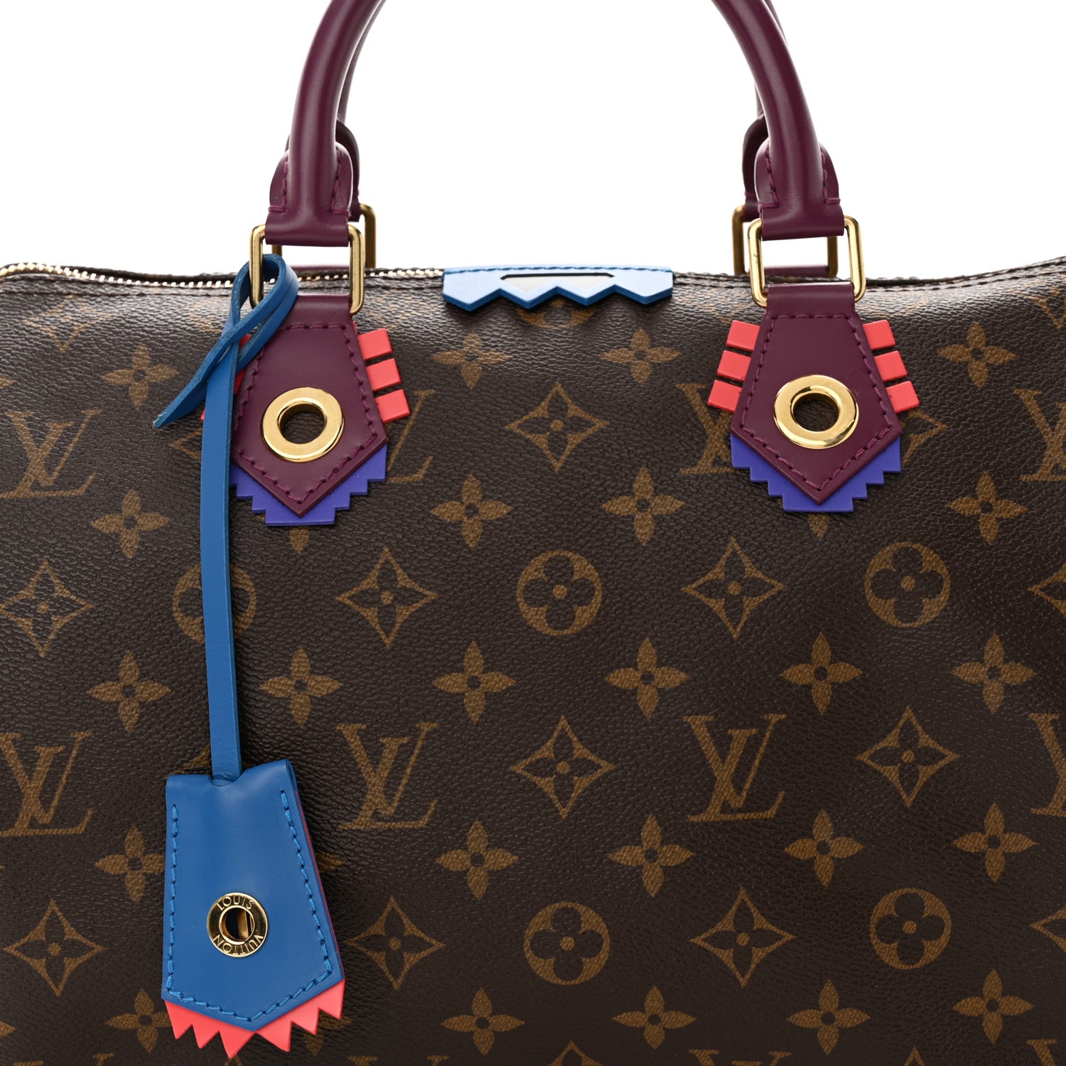Louis Vuitton Monogram Totem Speedy 30 Magenta 7 of 11