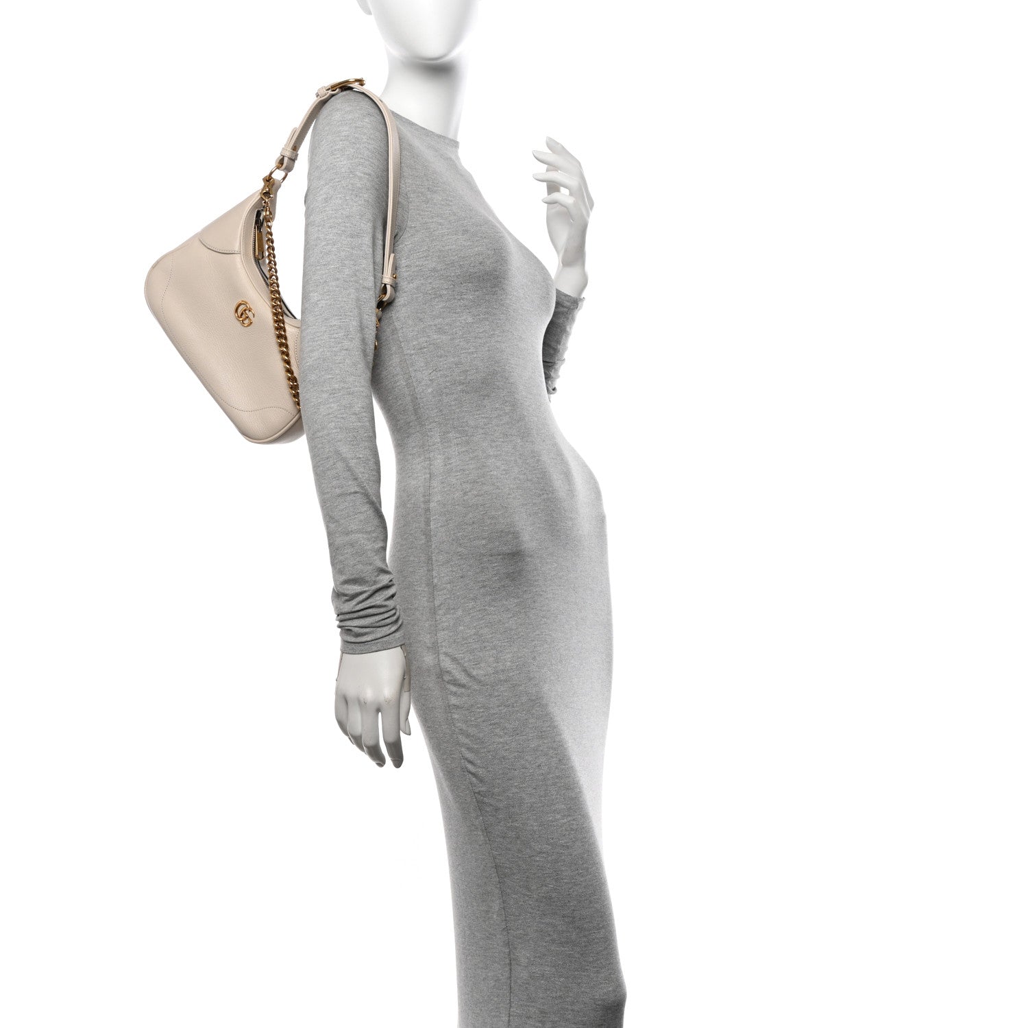 Gucci Goatskin Small Aphrodite Shoulder Bag Mystic White 2 of 9